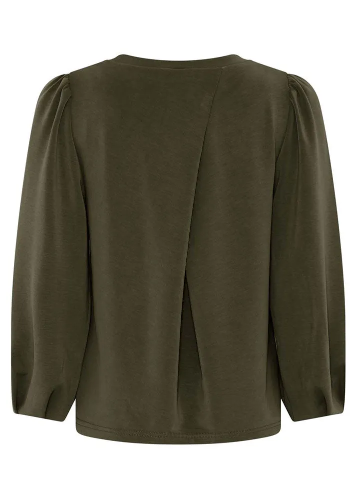 La Rouge Thilde Bluse - Army Green