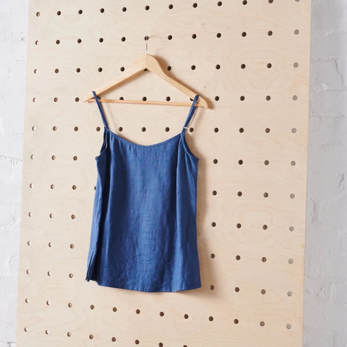 Linen Cami - Navy