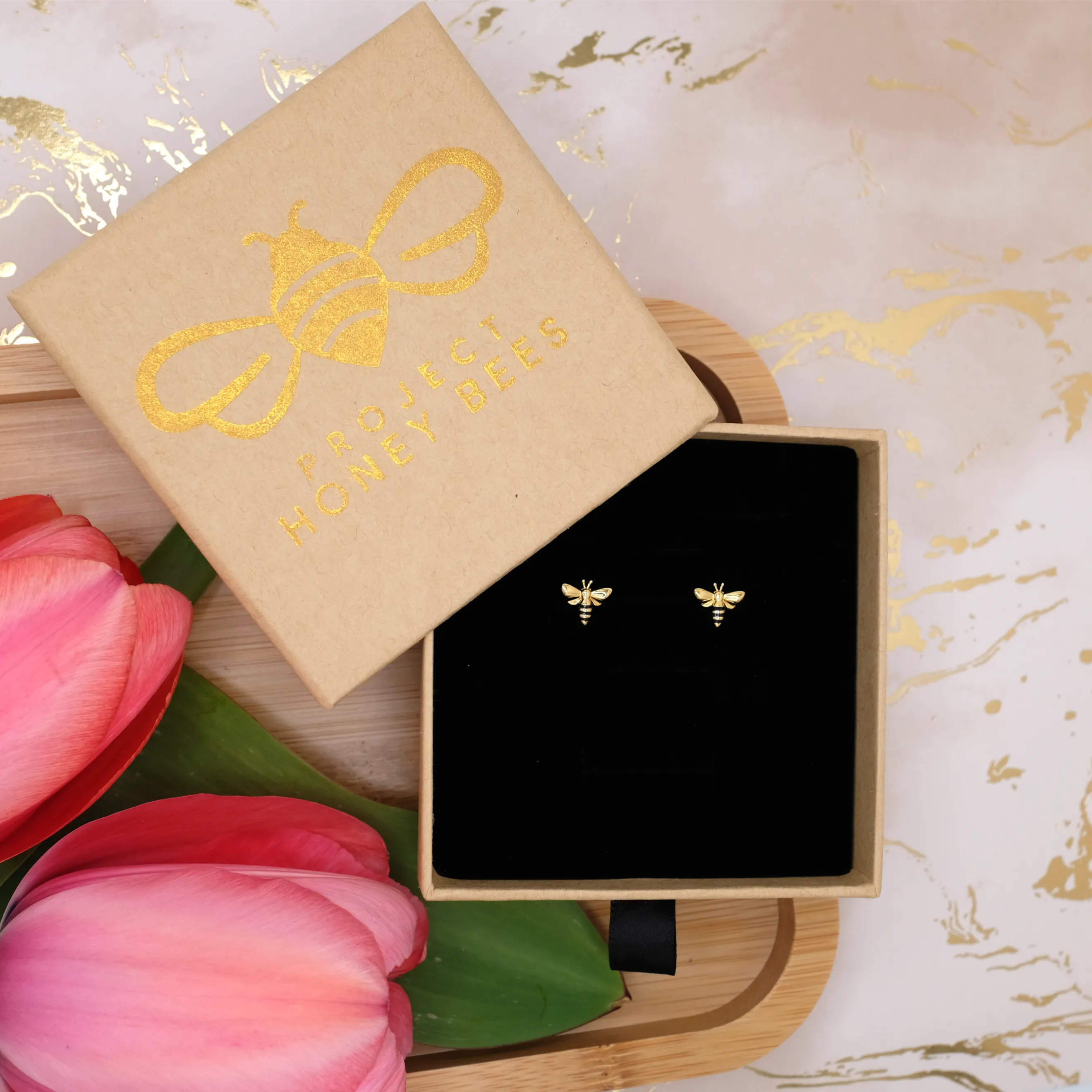 Luxury Queen Bee Earrings Gold *NEW* (Ships 5/1)