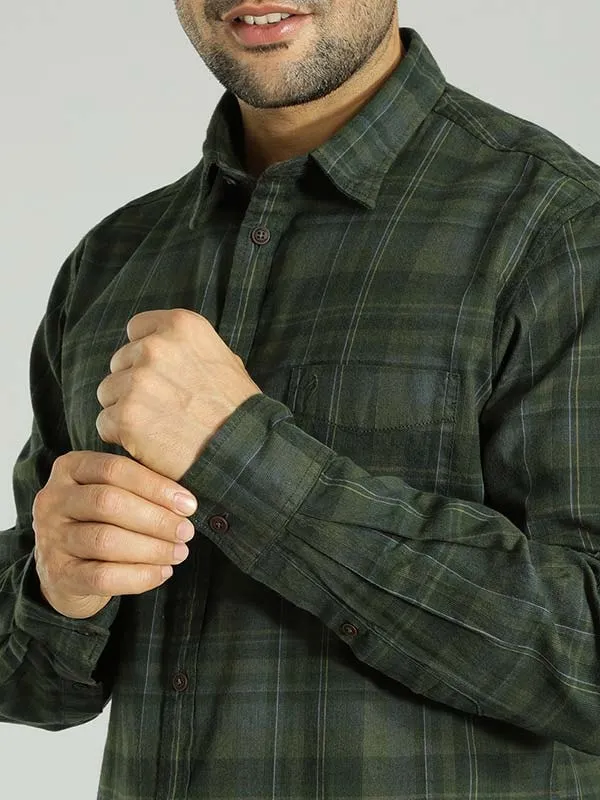 Men Checked Full Sleeve Cotton Shirt