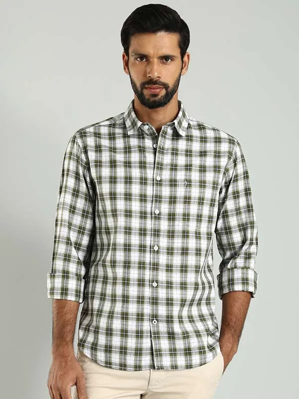 Men Checked Full Sleeve Cotton Shirt