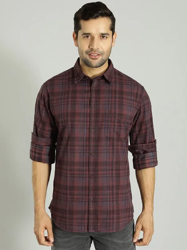 Men Checked Full Sleeve Cotton Shirt