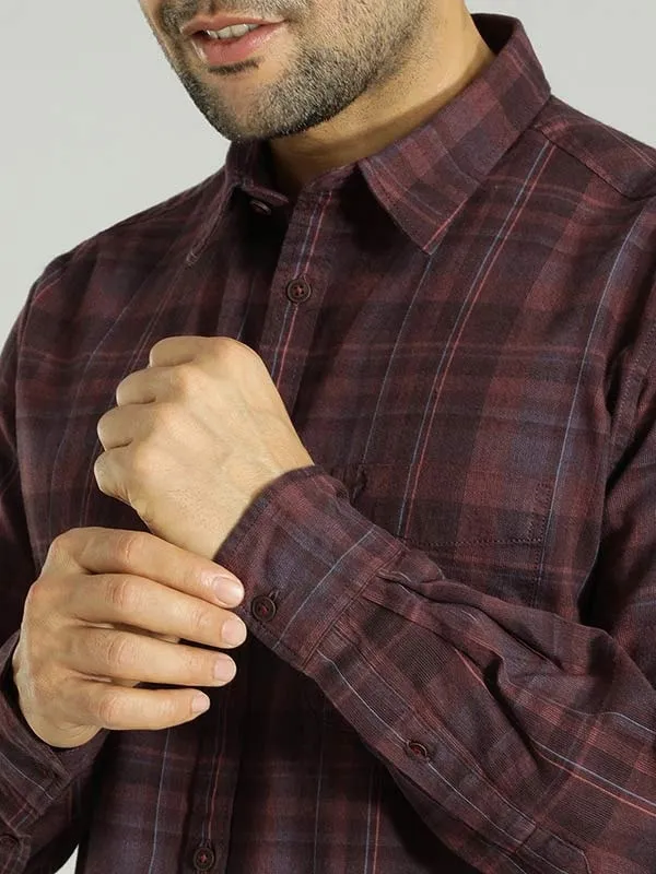 Men Checked Full Sleeve Cotton Shirt