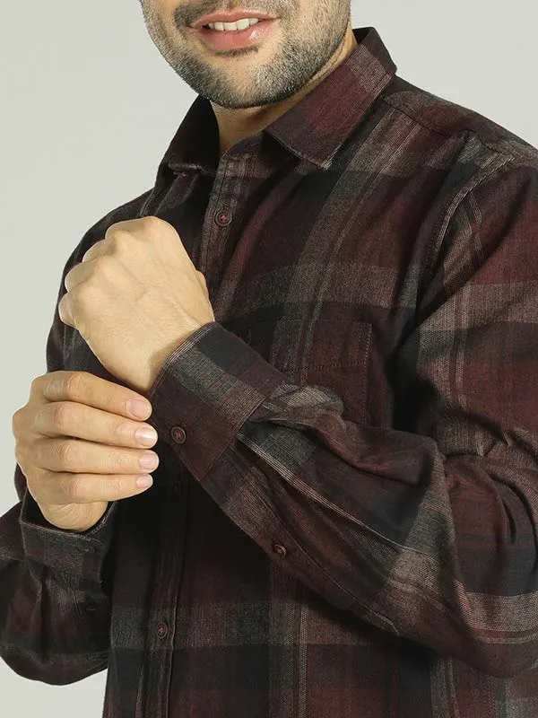 Men Checked Full Sleeve Cotton Shirt