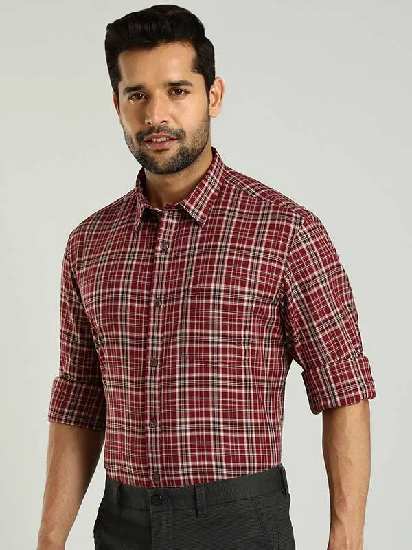 Men Checked Full Sleeve Cotton Shirt