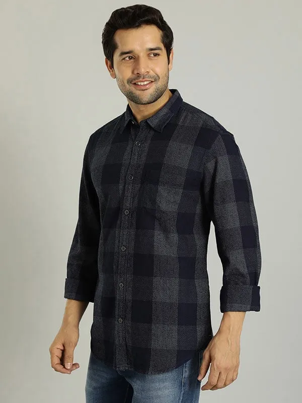 Men Checked Full Sleeve Cotton Shirt