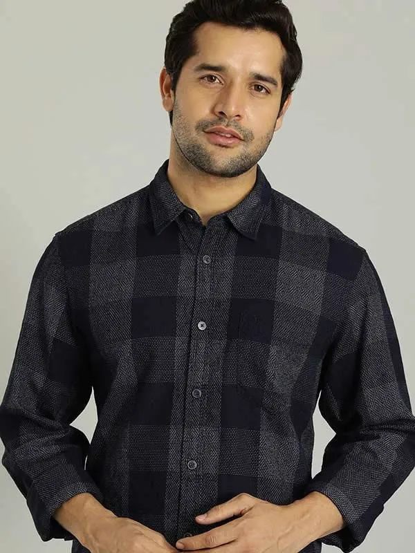 Men Checked Full Sleeve Cotton Shirt