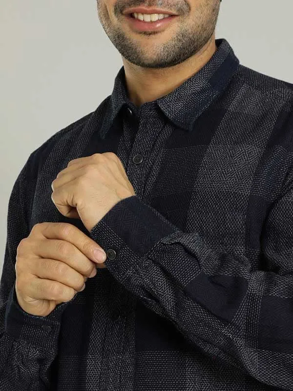 Men Checked Full Sleeve Cotton Shirt