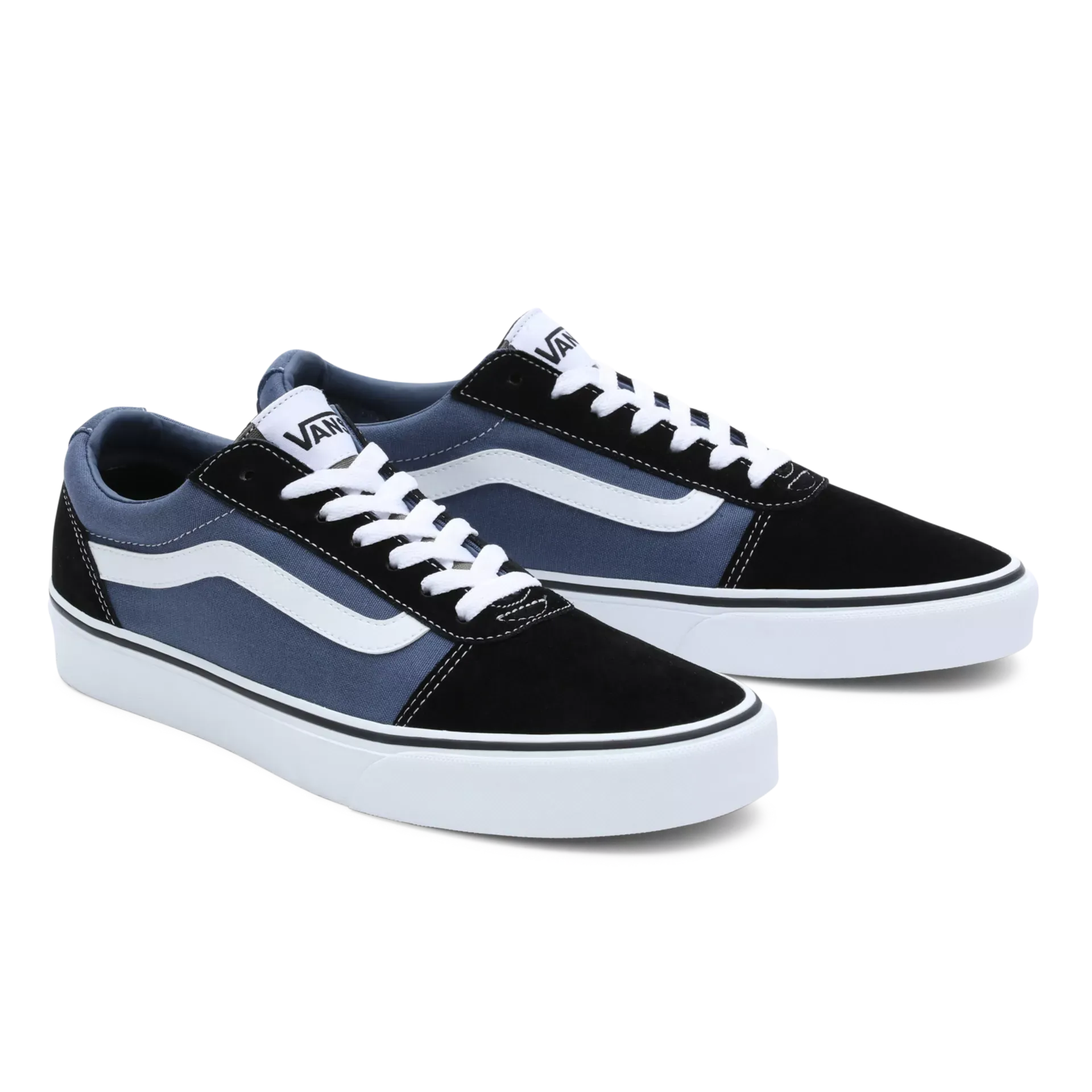 Mens Vans Ward Retro Suede Indigo Old Skool Styling Blues