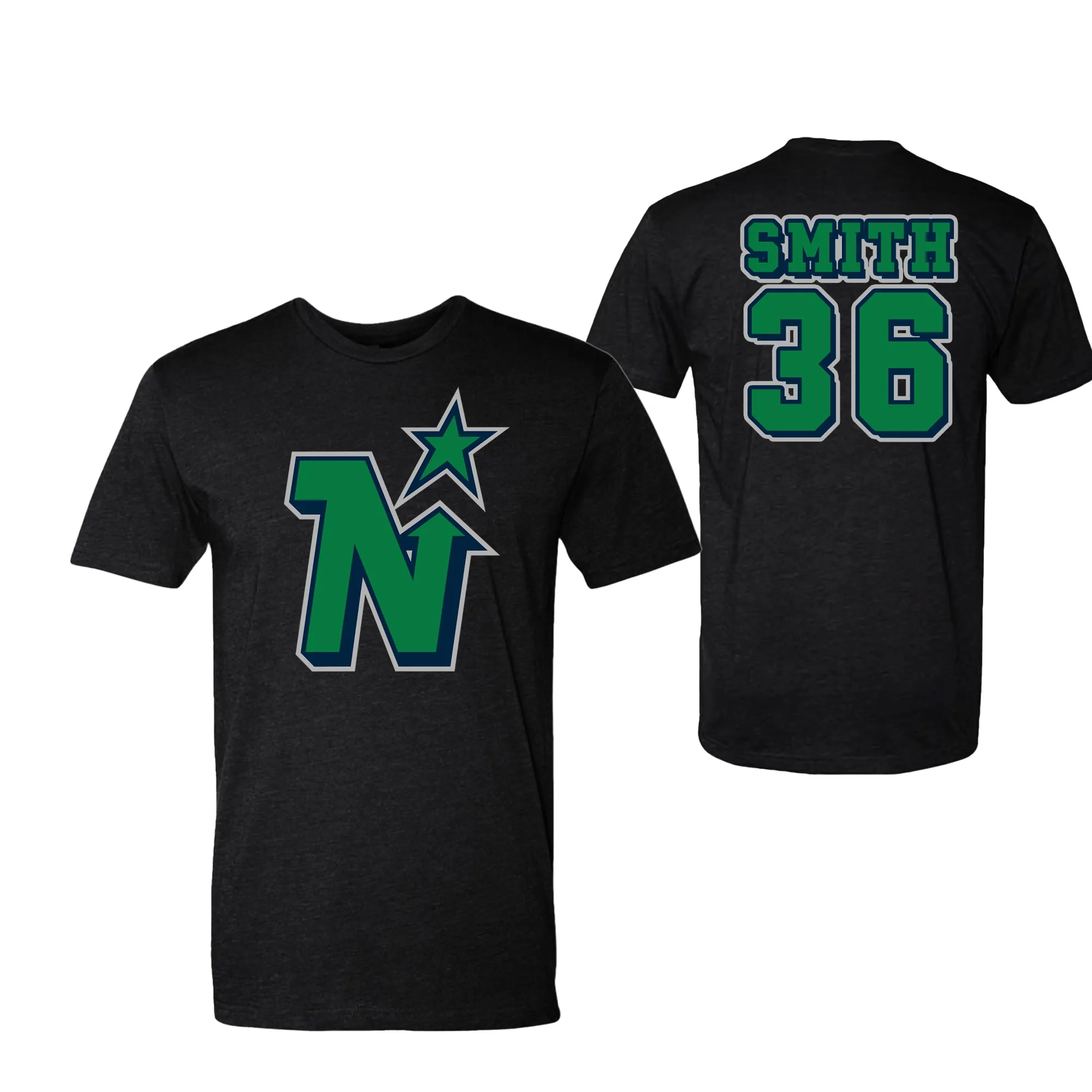 MUSKOKA NORTH STARS Logo - Personalized TSHIRT Youth & Adult