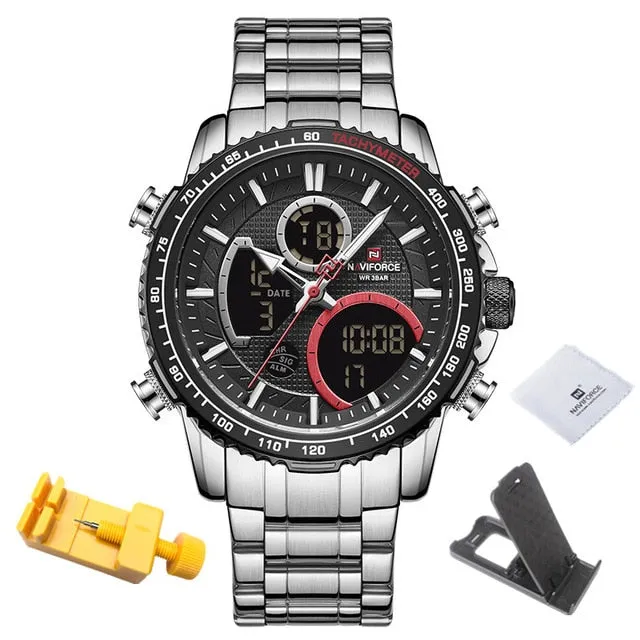 NAVIFORCE Top Luxury Men's Chronograph Big Dial Sport Watch