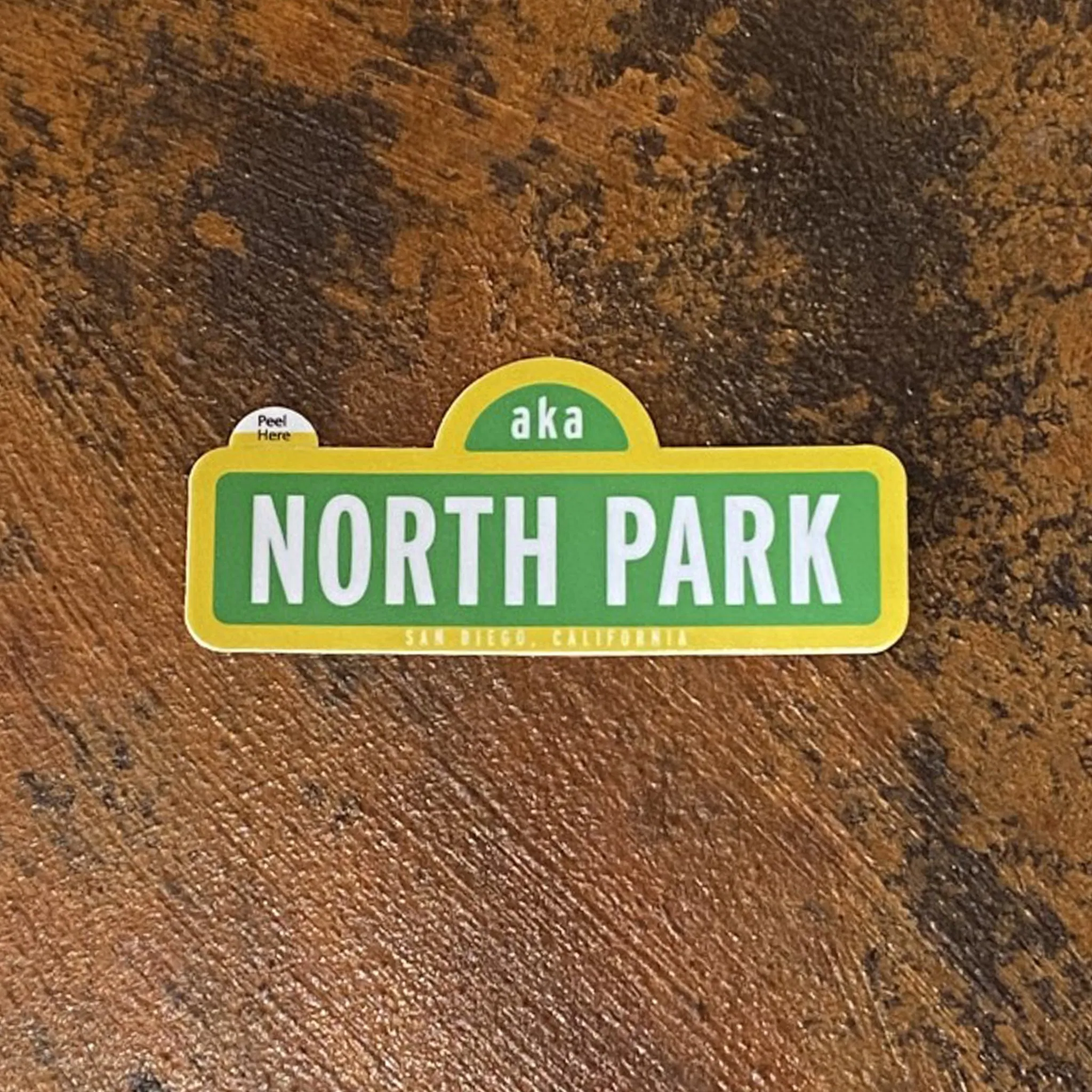 North Park Street Sign Sticker