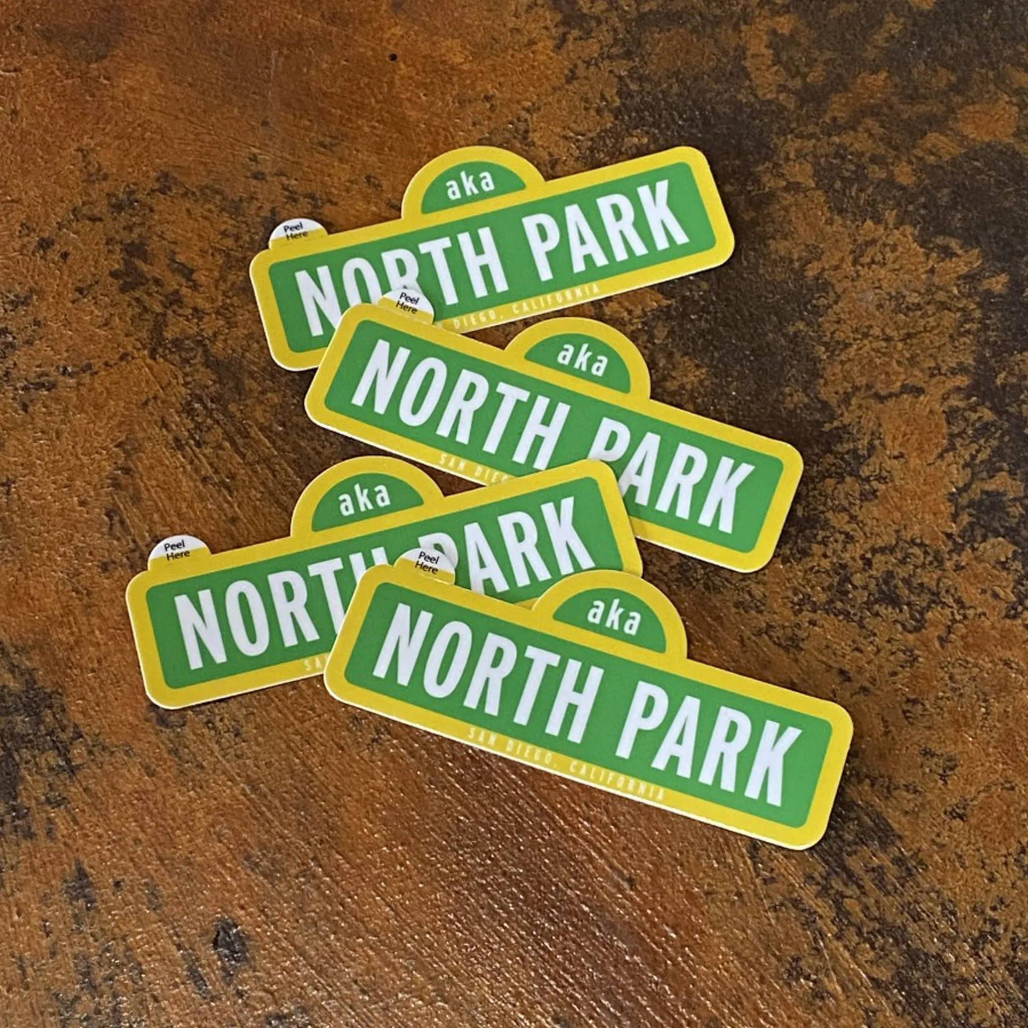 North Park Street Sign Sticker