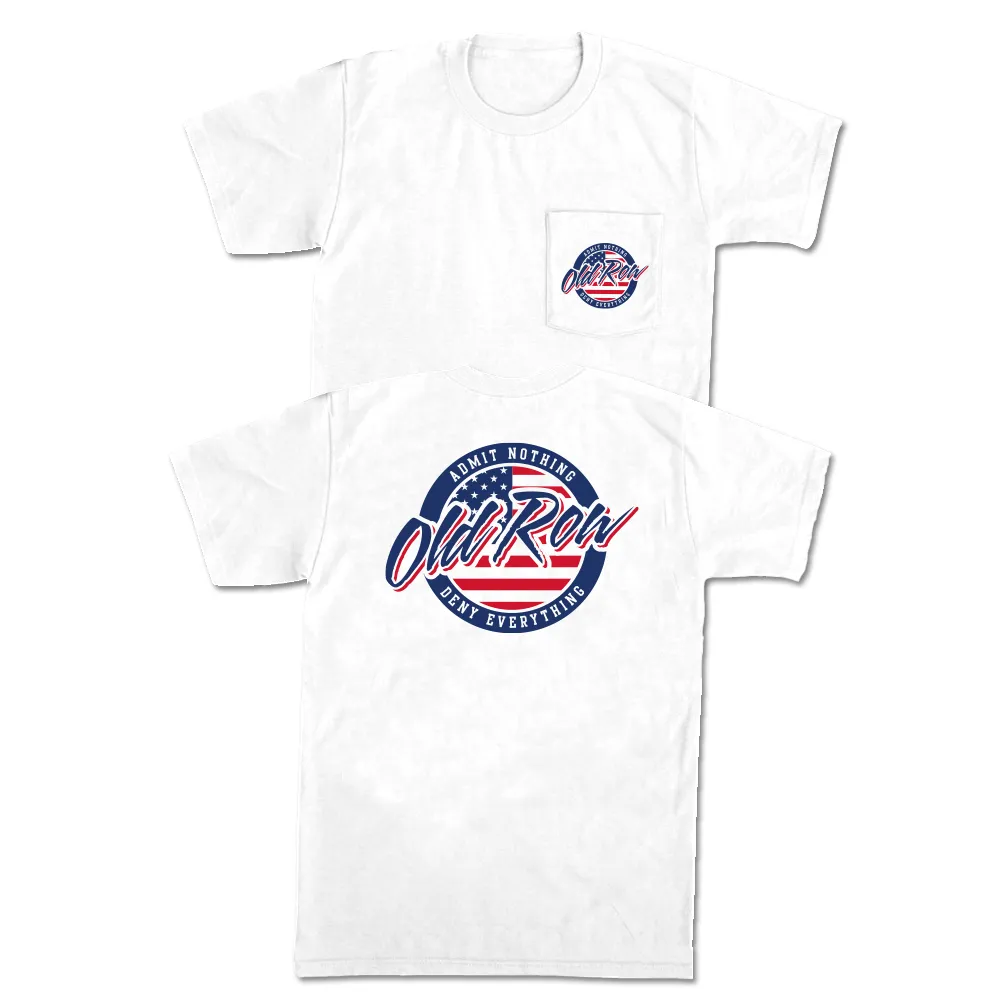 Old Row USA Circle Logo Pocket Tee