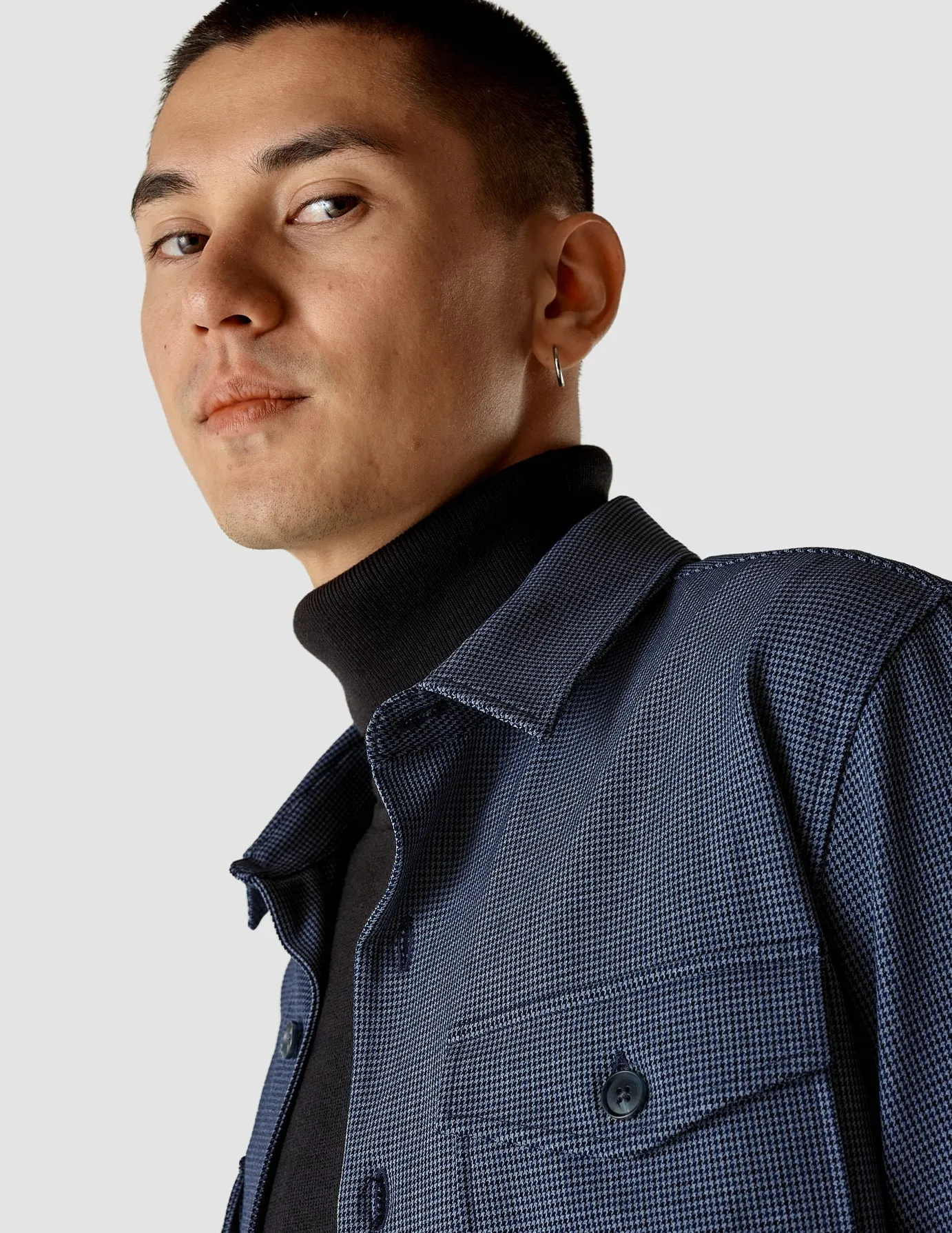 Overshirt Plaid Navy