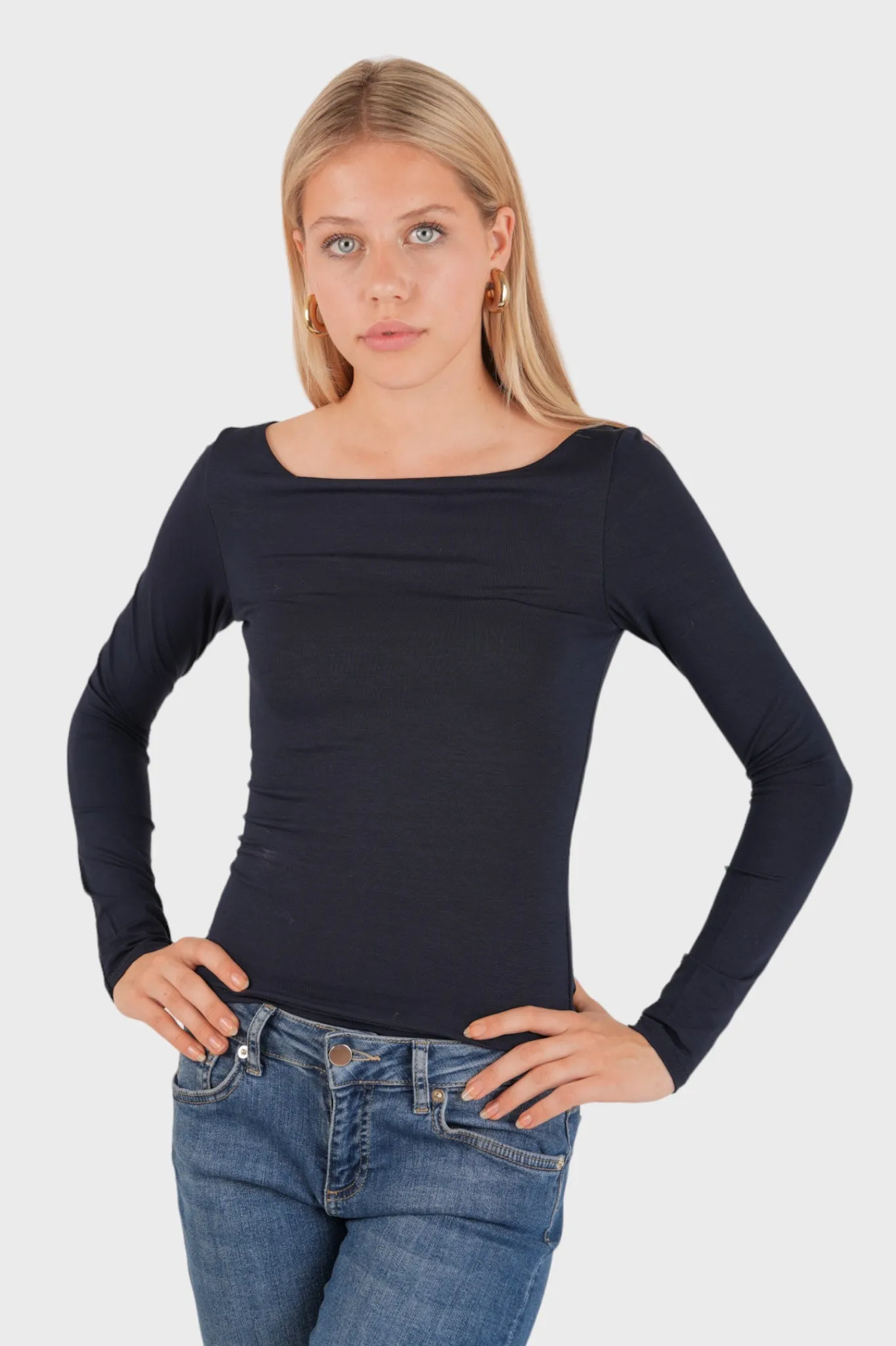 "Joy" top navy