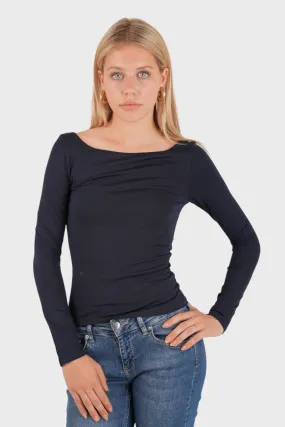 "Joy" top navy