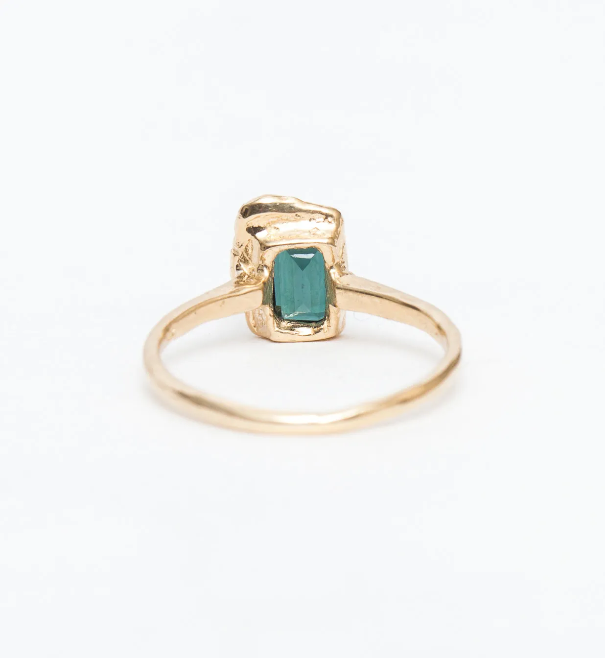 Reflection North-South Green Tourmaline Ring