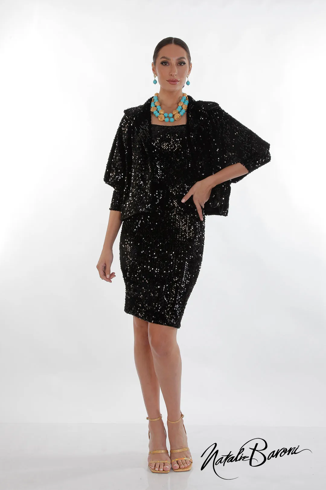 Sequin Cocktail Dress - La Scala