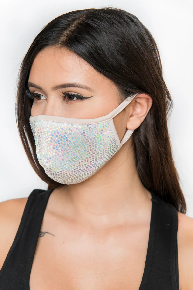 Sequin Face Mask