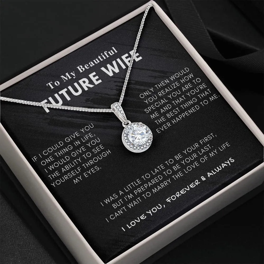 Sterling Silver Necklace with Forever Eternal Rose Box