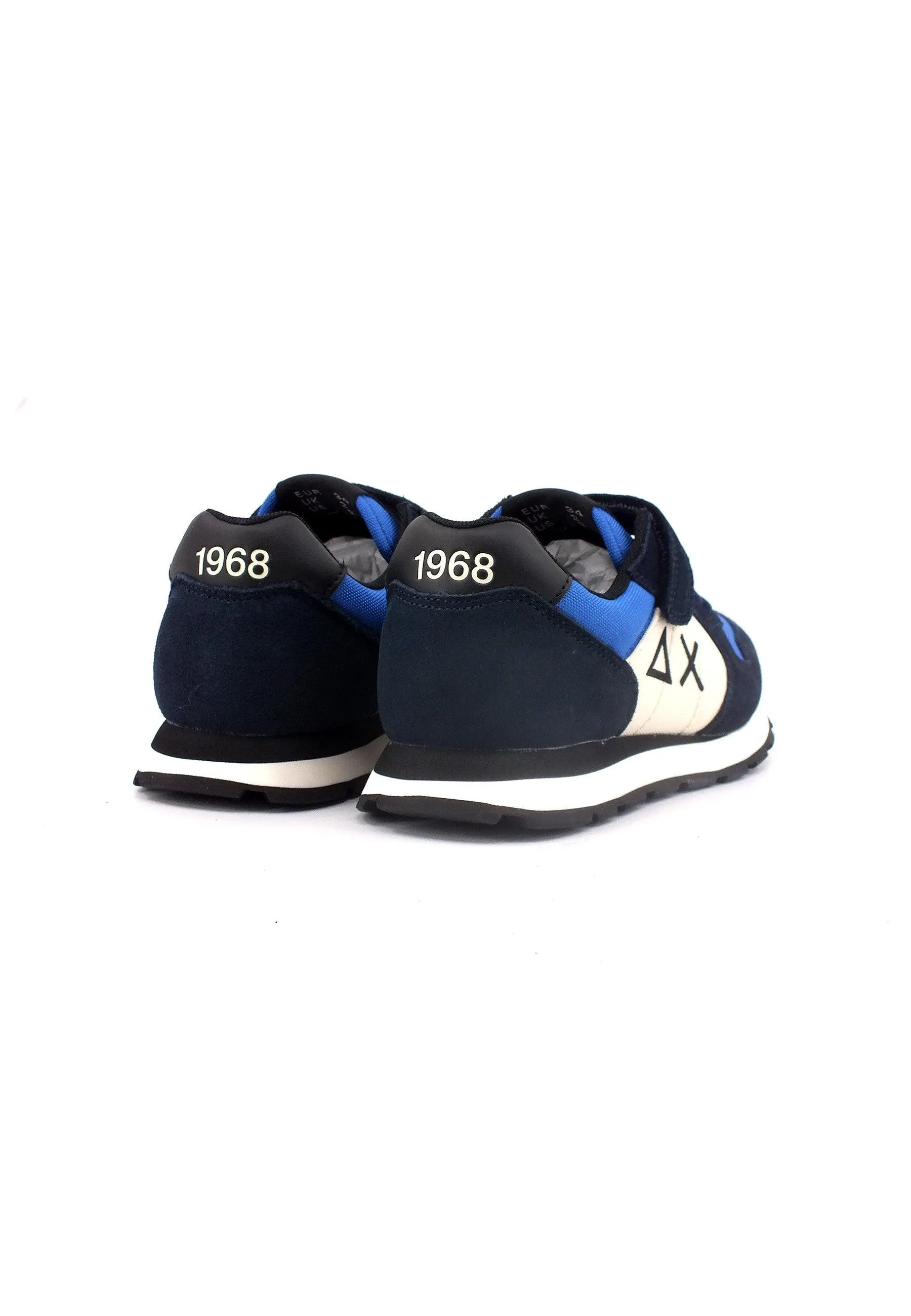 SUN68 Boy's Tom Color Sneaker Bimbo Navy Blue Z43307K