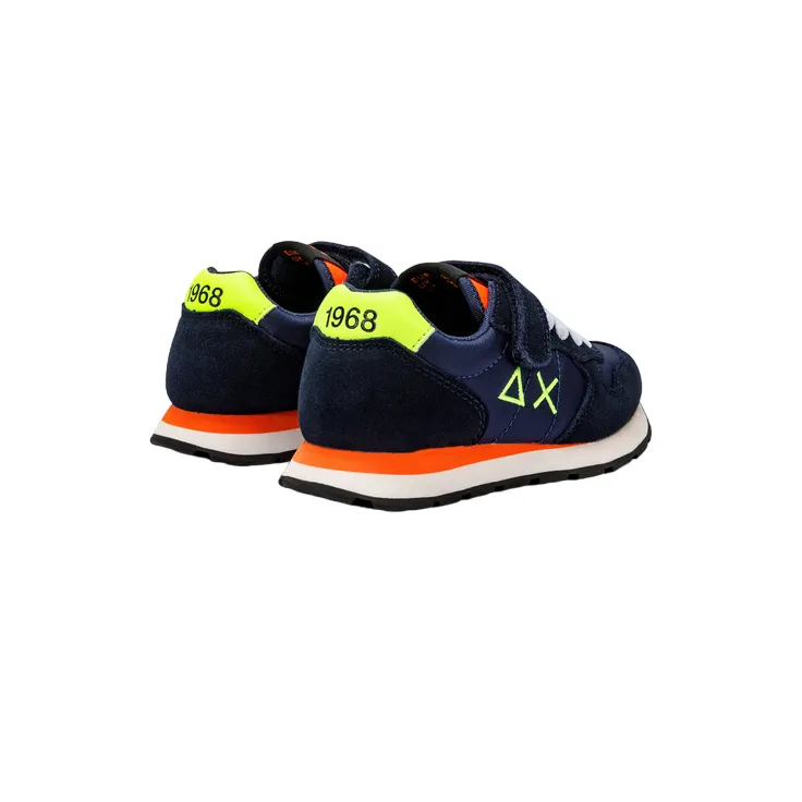 Sun68 Tom Fluo Kid Z33302K 07 blue boys' sneakers shoe