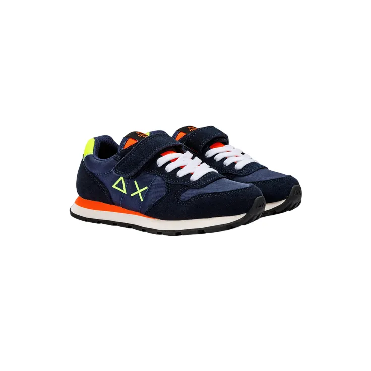 Sun68 Tom Fluo Kid Z33302K 07 blue boys' sneakers shoe