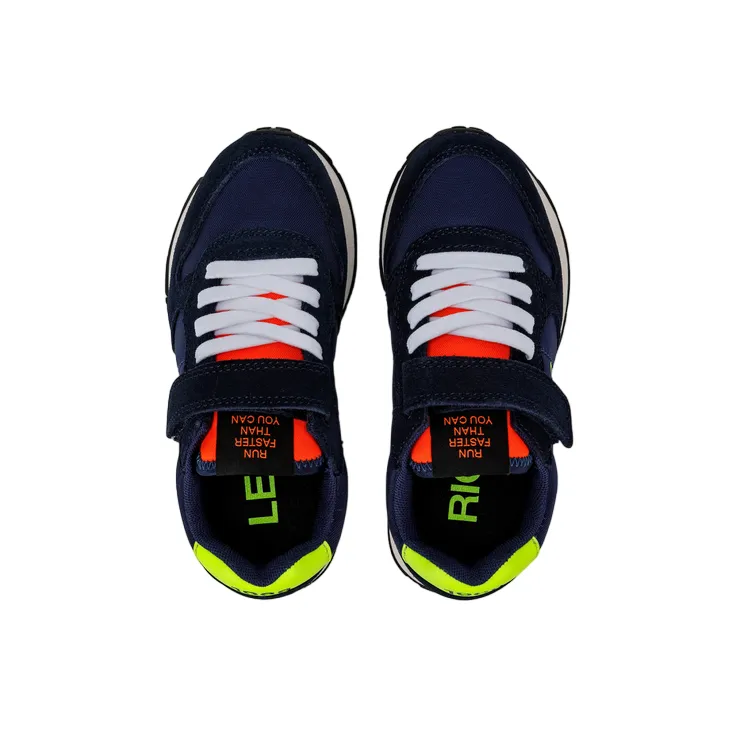 Sun68 Tom Fluo Kid Z33302K 07 blue boys' sneakers shoe