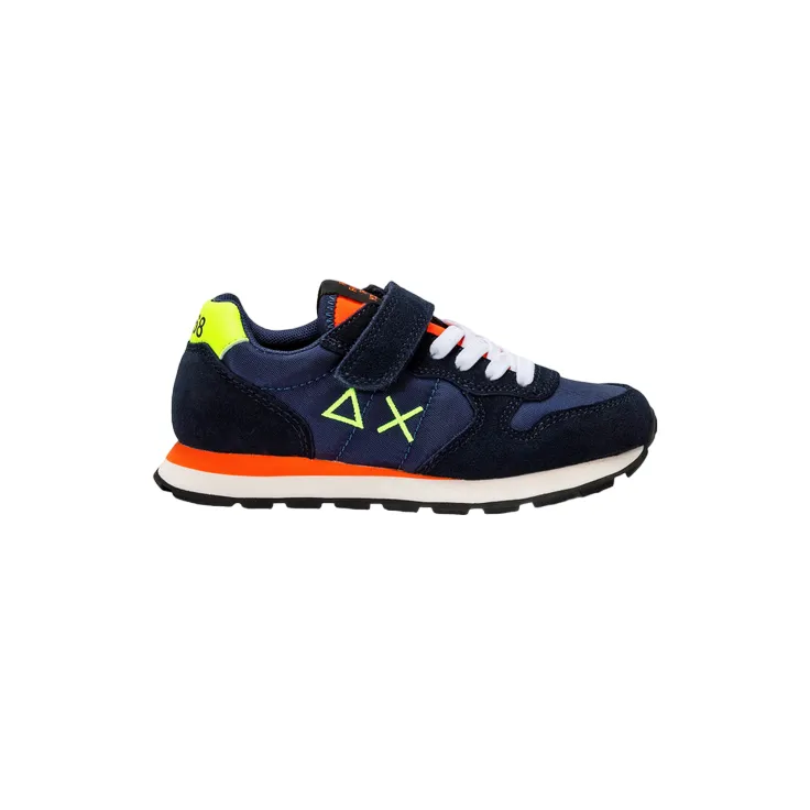 Sun68 Tom Fluo Kid Z33302K 07 blue boys' sneakers shoe