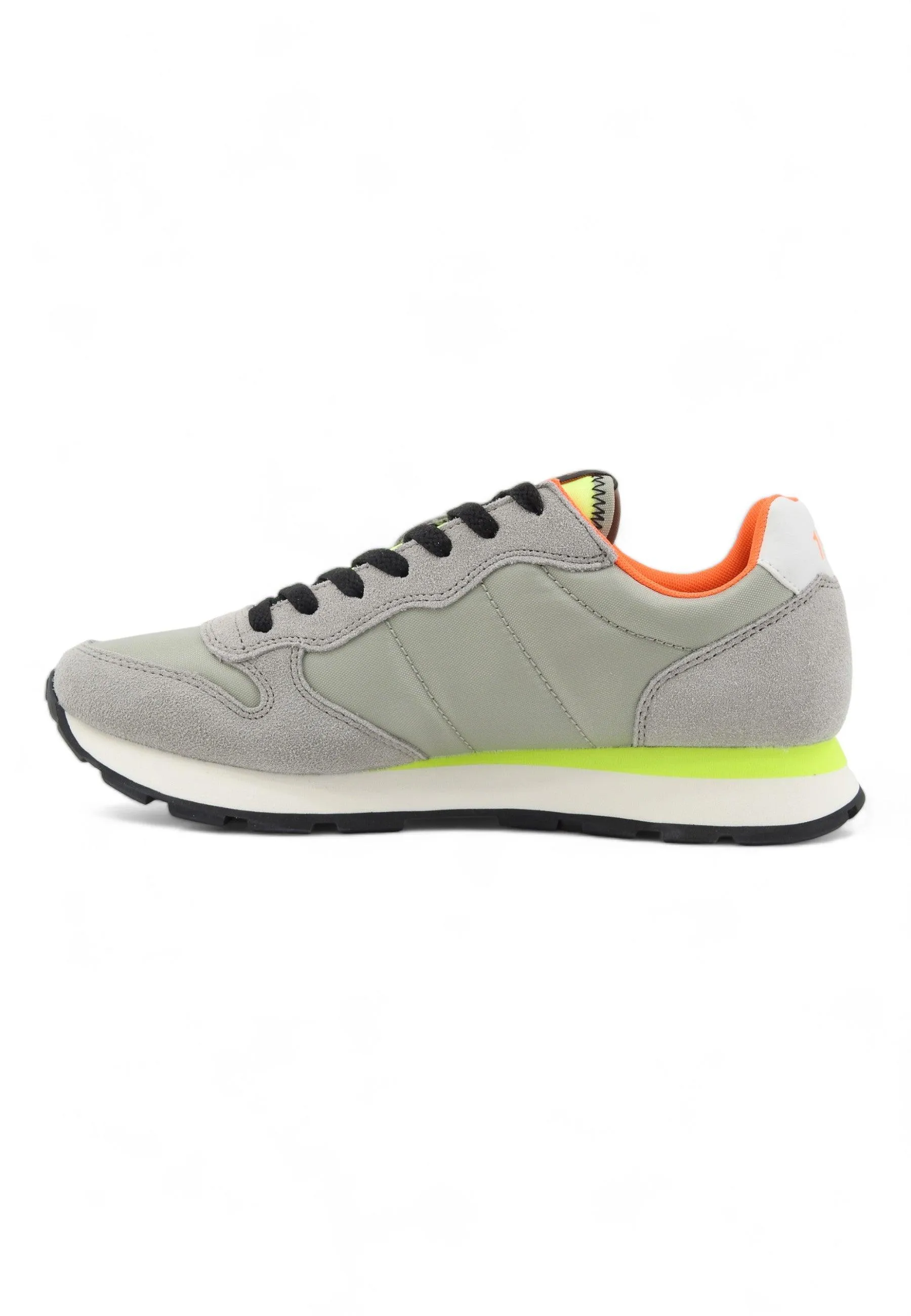 SUN68 Tom Fluo Sneaker Uomo Grigio Chiaro Z34102