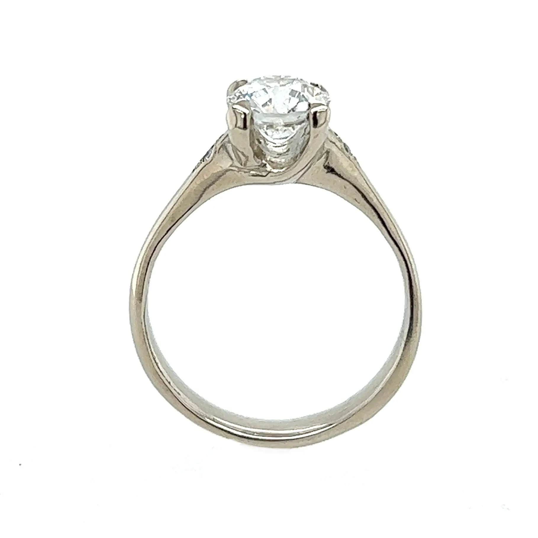 The Accented Woven Tapered- .1.05ct Old Euro Diamond