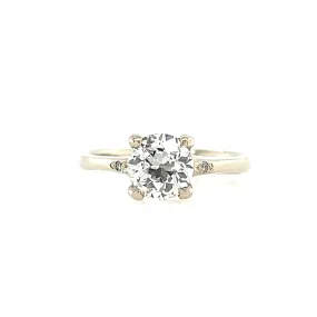 The Accented Woven Tapered- .1.05ct Old Euro Diamond