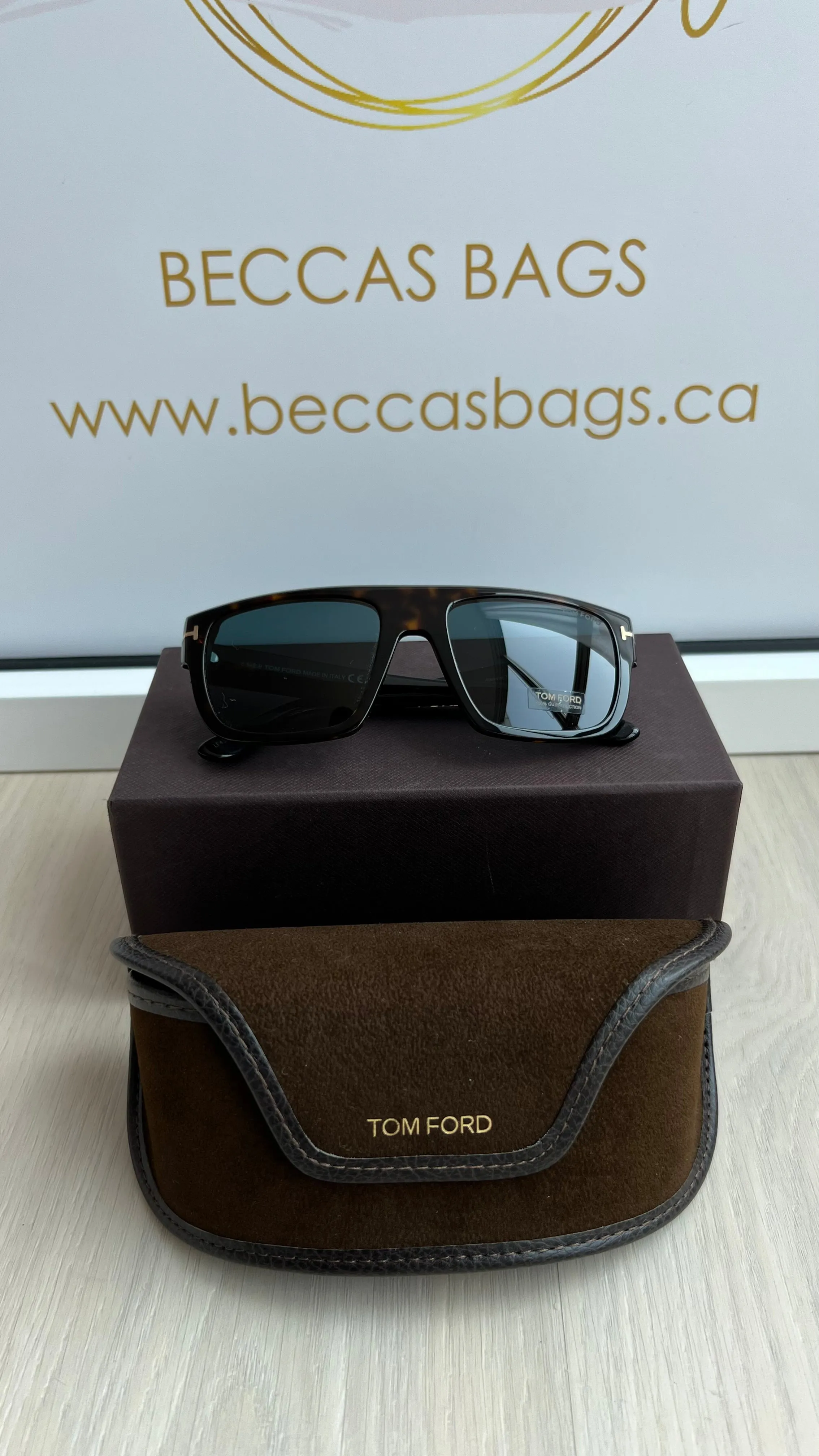 Tom Ford Alessio Shield Sunglasses