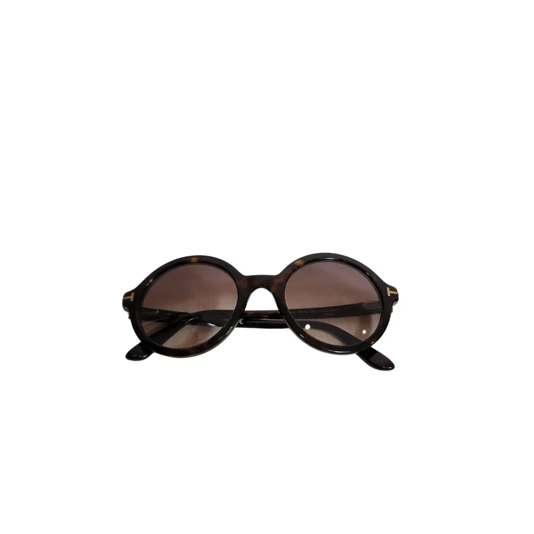 Tom Ford Nicolette TF602 Brown Gradient Round Sunglasses | Gently Used |