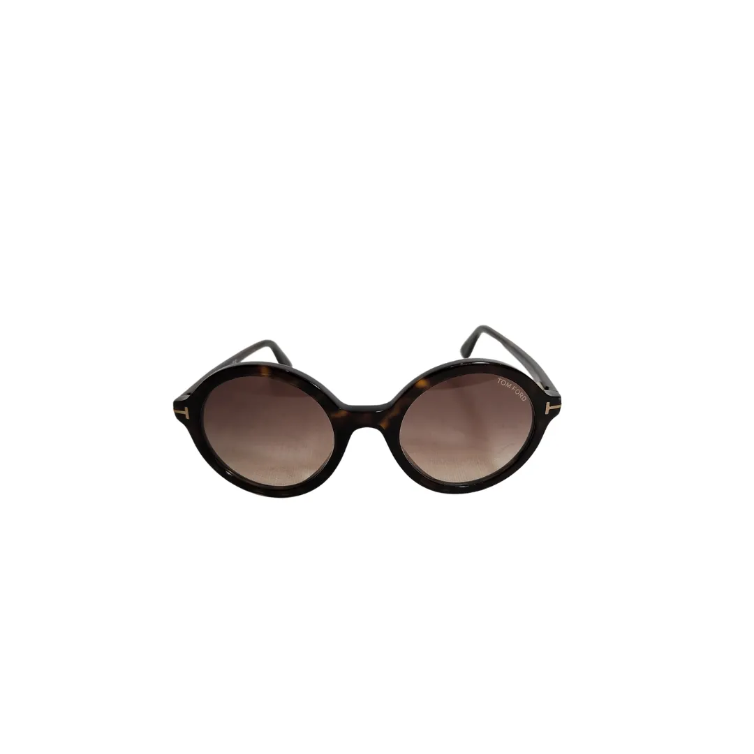 Tom Ford Nicolette TF602 Brown Gradient Round Sunglasses | Gently Used |